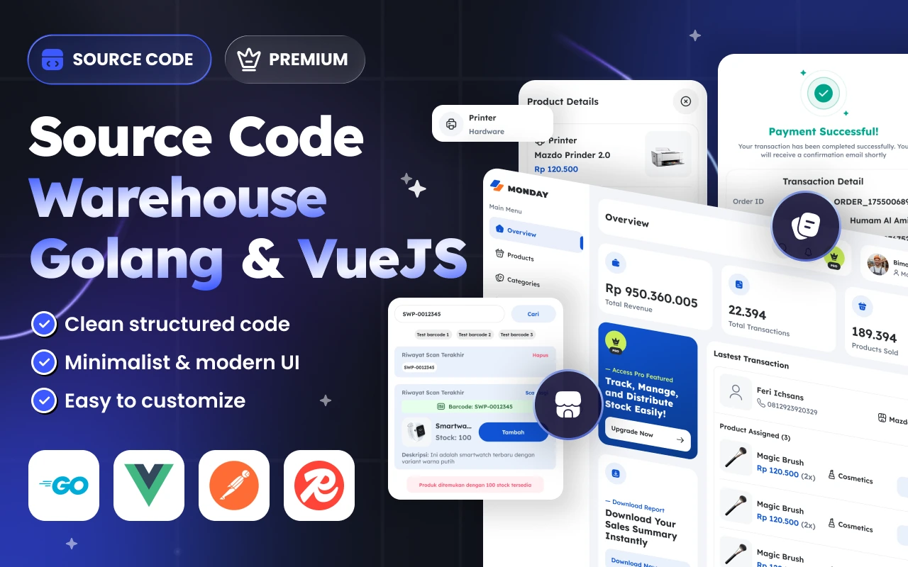 Warehouse Golang VueJs 2025